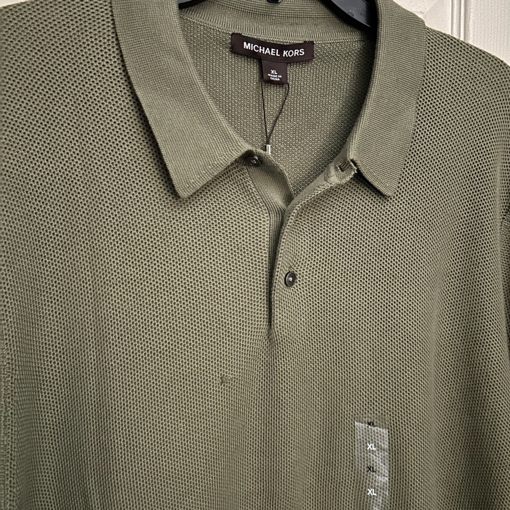Michael Kors Sage Green Polo Shirt